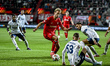 FC Twente midfielder Michel Vlap, Fenerbahce forward Dusan Tadic, and Fenerbahce midfielde...