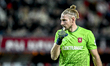 FC Twente goalkeeper Lars Unnerstall plays during the match between Twente and Fenerbahce...
