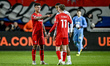 FC Twente defender Mees Hilgers, FC Twente forward Daan Rots, and Fenerbahce defender Jayd...