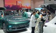 Visitors visit a Li Auto electric car at the 2024 China (Tianjin) International Auto Show...