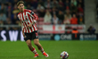 Dennis Cirkin of Sunderland participates in the Sky Bet Championship match between Sunderl...