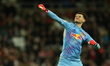 Leeds United goalkeeper Illan Meslier participates in the Sky Bet Championship match betwe...