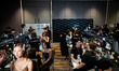 Models prepare backstage before walking on the runway during Day 3 of Bangkok Internationa...