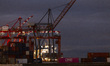 A general view of the cargo port in Lisbon, Portugal, on October 4, 2024. The union repres...