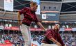 Colla Castellera Jove de Barcelona participates in the Concurs de Castells competition in...