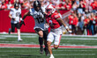 Wisconsin Badgers wide receiver Trech Kekahuna #2 outruns the Purdue Boilermakers defense...
