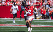 Wisconsin Badgers wide receiver Trech Kekahuna #2 outruns the Purdue Boilermakers defense...