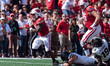 Wisconsin Badgers running back Tawee Walker #3 escapes the Purdue Boilermakers defense for...
