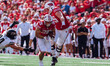 Wisconsin Badgers running back Cade Yacamelli #25 runs in a touchdown against the Purdue B...