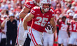 Wisconsin Badgers running back Cade Yacamelli #25 runs in a touchdown against the Purdue B...