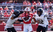 Wisconsin Badgers running back Dilin Jones #7 runs the ball against the Purdue Boilermaker...
