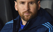 Lionel Messi of Argentina sits on the bench before a World Cup Qualifiers match between Ar...