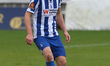 Luke Waterfall of Hartlepool United participates in the FA Cup Fourth Qualifying Round mat...