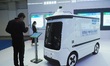 The audience visits the integrated unmanned delivery vehicle at the 2024 World Intelligent...