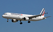 An Airbus A321-212 from Air France lands at Barcelona airport in Barcelona, Spain, on Sept...