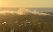 Black smoke billows from Beirut's southern suburb following heavy Israeli air raids on the...