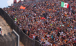 Turn 1 at Circuit of the Americas is packed with fans in Austin, United States, on October...
