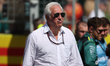 Lawrence Stroll walks onto the grid ahead of a sprint race at Circuit of the Americas in A...