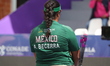 Andrea Maya Becerra of Mexico competes against Elisa Roner of Italy (not in picture) durin...