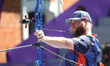 Mike Schloesser of the Netherlands competes against James Lutz of the United States (not i...