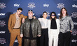 Achille Lauro, Jake La Furia, Paola Iezzi, Giorgia, and Manuel Agnelli attend the photocal...