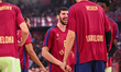 Dario Brizuela of FC Barcelona plays during the Euroleague, Round 7 match between Olympiac...