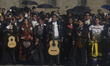 Dozens of mariachis participate on November 10, 2024, in the organization of the Guinness...