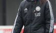 Shana Chossenotte of Leicester City Women participates in the pre-match warm-up during the...