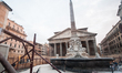 Tourists walk through Piazza del Pantheon in Rome, Italy, on November 13, 2024. The square...