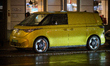 A VW ID.Buzz EV van is seen in Warsaw, Poland on 20 November, 2024. 