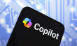 The Microsoft Copilot logo displays on the screen of a smartphone in Reno, United States,...