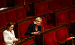 Marine Le Pen, President of the Rassemblement National group, is seen during the session o...