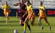 Cecilie Floe #13 of Tampa Bay Sun FC drives the ball forward during the USL Super League m...