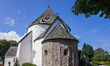 A 12th-century round church is in the village of Nylars near Ronne in the south of the Dan...