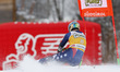 River Radamus (USA) competes with Rossignol during the AUDI FIS Ski World Cup men's Giant...