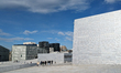 In Oslo, Norway, on May 9, 2024, people spend a sunny day at the Oslo Opera House, home of...