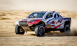 Stefan Carmans and Antonius van Tiel drive their Red-lined Revo+ during the Dakar Rally in...