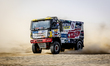Karel Posledni, Lukas Kvasnica, and Filip Skrobanek are in their Tatra Phoenix during the...