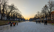 In Munich, Germany, on January 14, 2025, a large group of people spend an icy winter after...