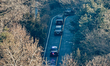 A motorcade transporting South Korean President Yoon Suk Yeol departs the presidential res...