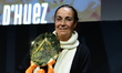 Fabienne Godet receives the Prix du Public (le repondeur) during the closing ceremony of t...