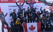 James Crawford in first place, Cameron Alexander in third place, and the Canadian Team sta...