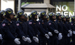 Members of the Fire Department take part in the first Heroic Fire Department of Mexico Cit...