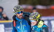 Competitors participate in the Mixed Relay in the ISMF Ski Mountaineering World Cup Comape...