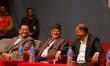 Former Prime Minister and Chairman of the Communist Party of Nepal, Pushpa Kamal Dahal, al...