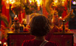 Indonesians of Chinese descent offer prayers at the Amurva Bhumi temple on the eve of Chin...