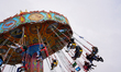 In Munich, Germany, on April 23, 2022, people have fun at the Munich Spring Festival on th...