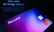 Revolut card  is photographed for illustration photo in Krakow, Poland on February 1st, 20...