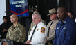 Washington, D.C. Fire Chief John Donnelly briefs the media on recovery operations in Washi...