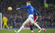 Jarrad Branthwaite, number 32 of Everton F.C., is in action during the Emirates FA Cup Fou...